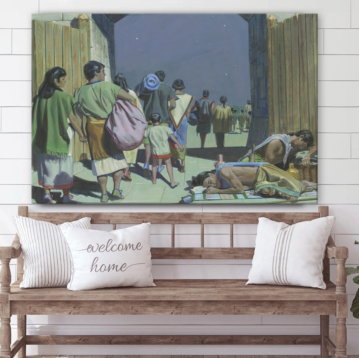 King Limhi’s People Escape Canvas Pictures - Christian Paintings For Home - Religious Canvas Wall Decor