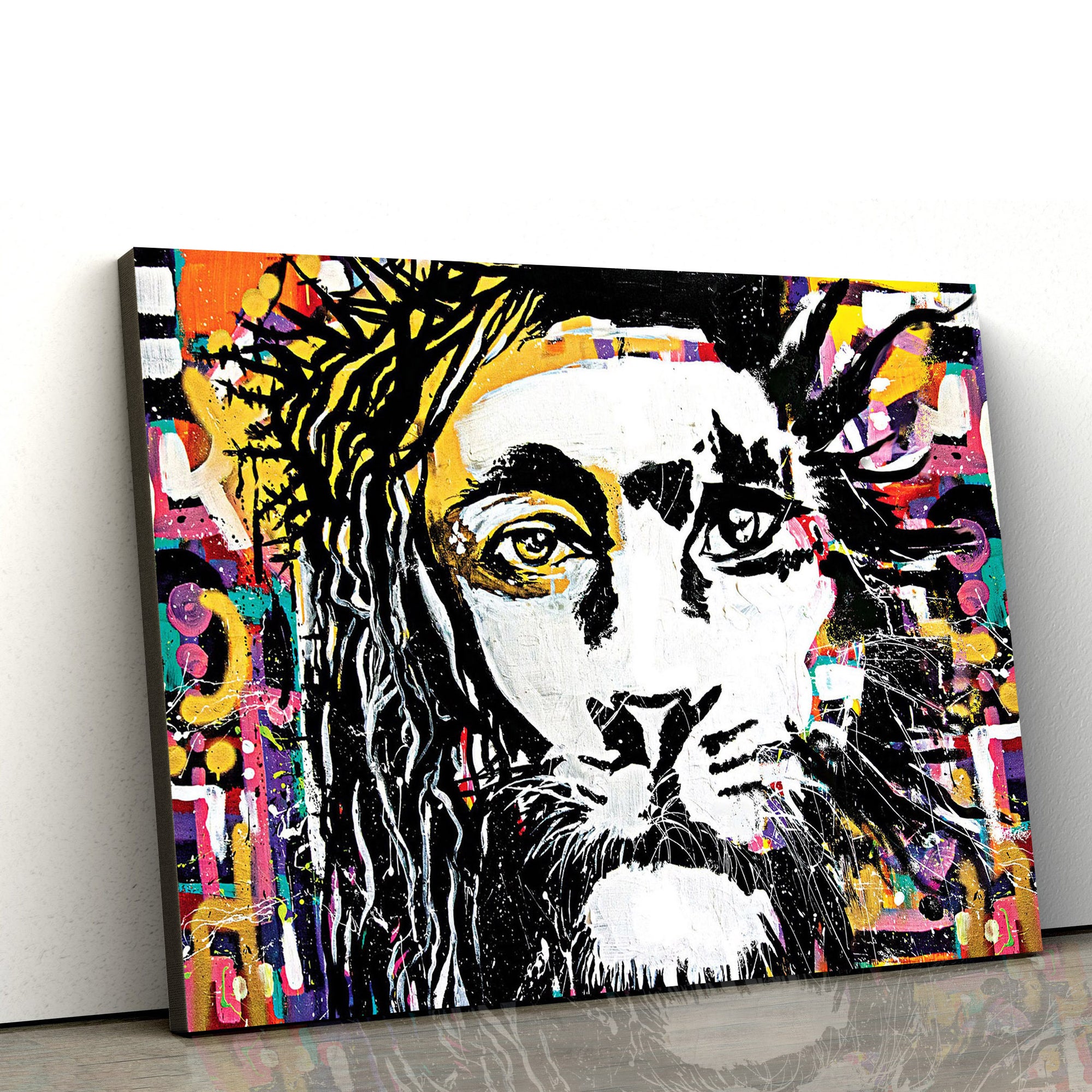 King Of Judah Unique Lion Canvas Wall Home Decor Wooden - Canvas Picture - Jesus Canvas Pictures - Christian Wall Art
