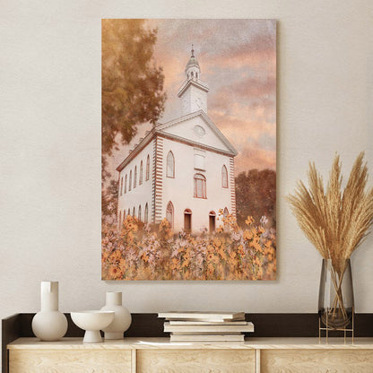 Kirtland Ohio Temple House Of Faith Canvas Pictures - Jesus Canvas Art - Christian Wall Art