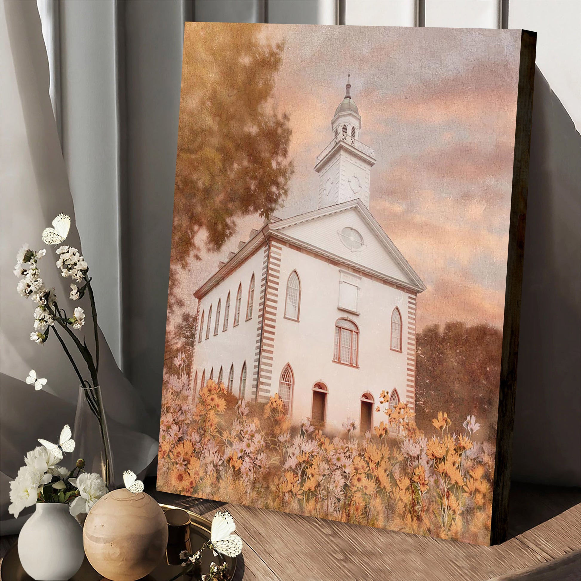 Kirtland Ohio Temple House Of Faith Canvas Pictures - Jesus Canvas Art - Christian Wall Art