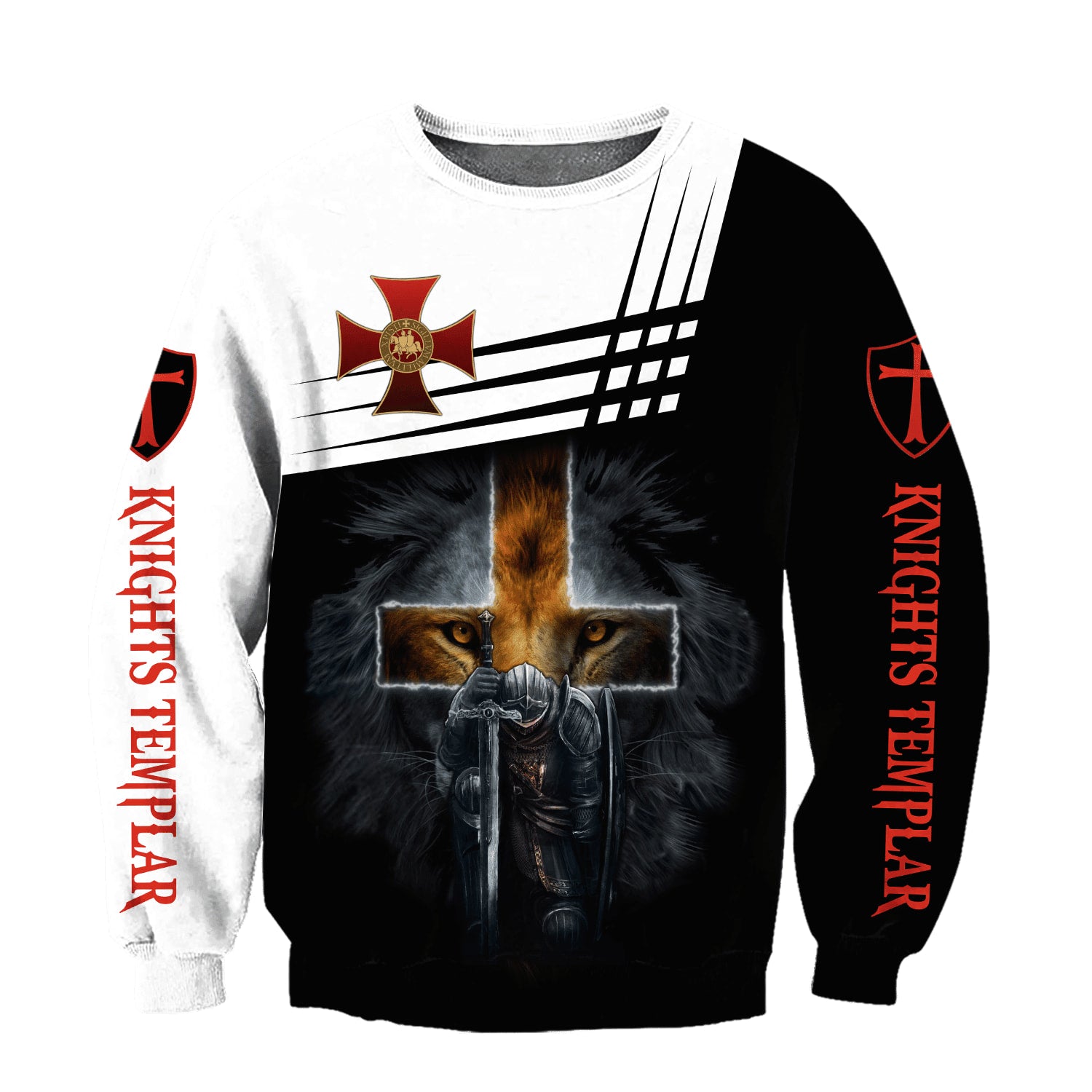 Knight Templar The Devil Saw Me God Jesus - Christian Sweatshirt For Women & Men
