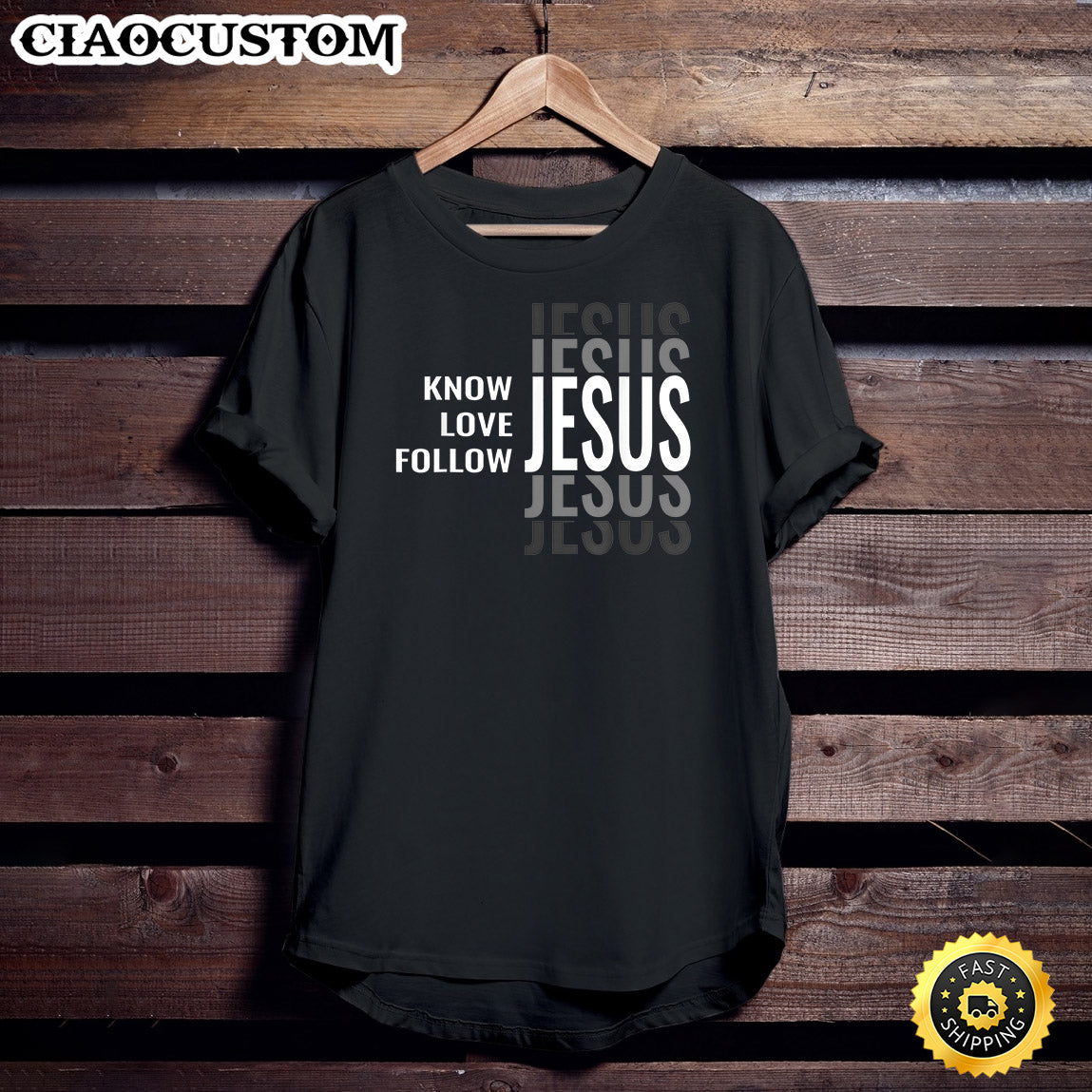 Know Jesus Love Jesus Follow Jesus - Christian - Christ T-Shirt - Christian Shirt