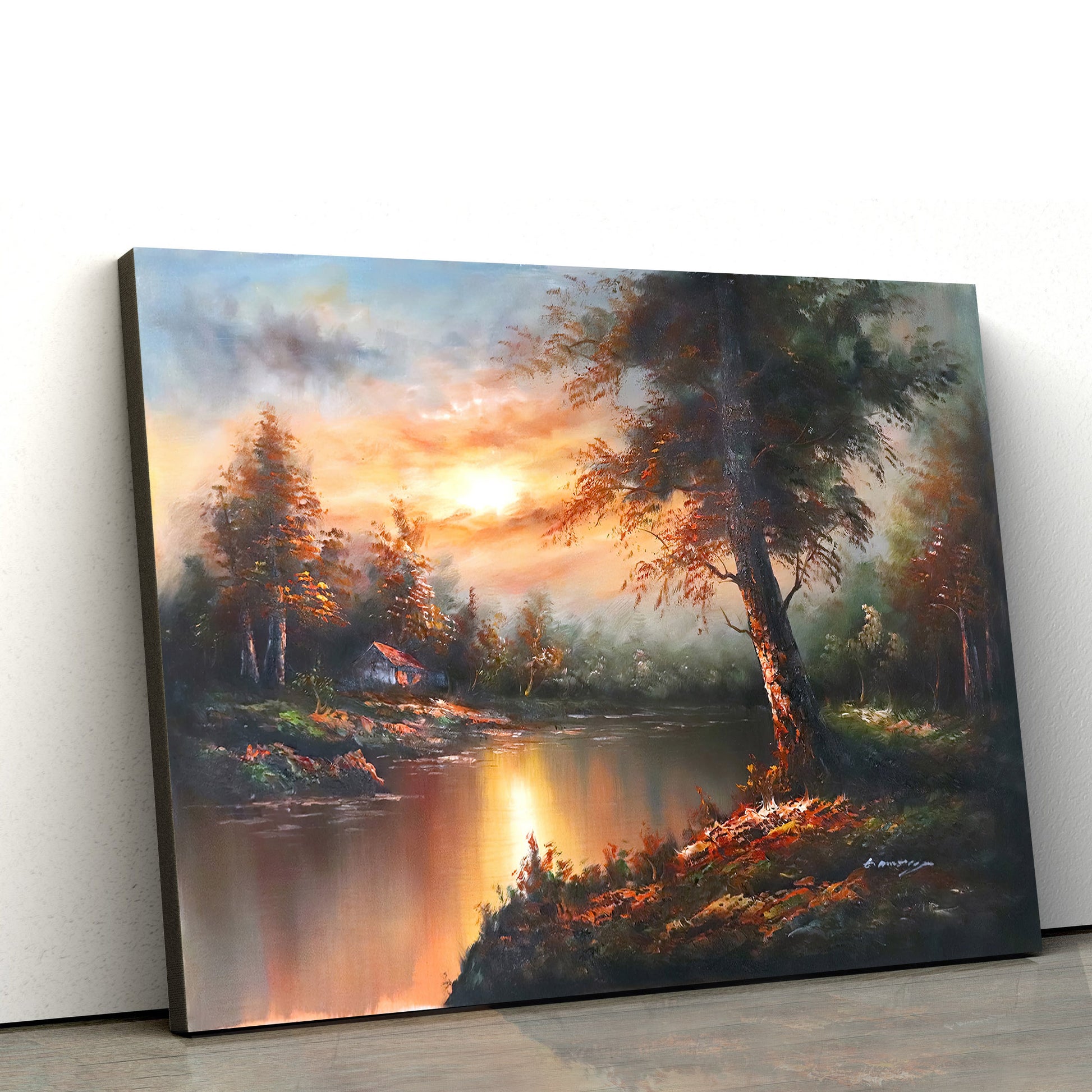 Landscape Oil Painting Canvas Wall Art - Canvas Wall Decor - Home Decor Living Room