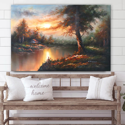 Landscape Oil Painting Canvas Wall Art - Canvas Wall Decor - Home Decor Living Room