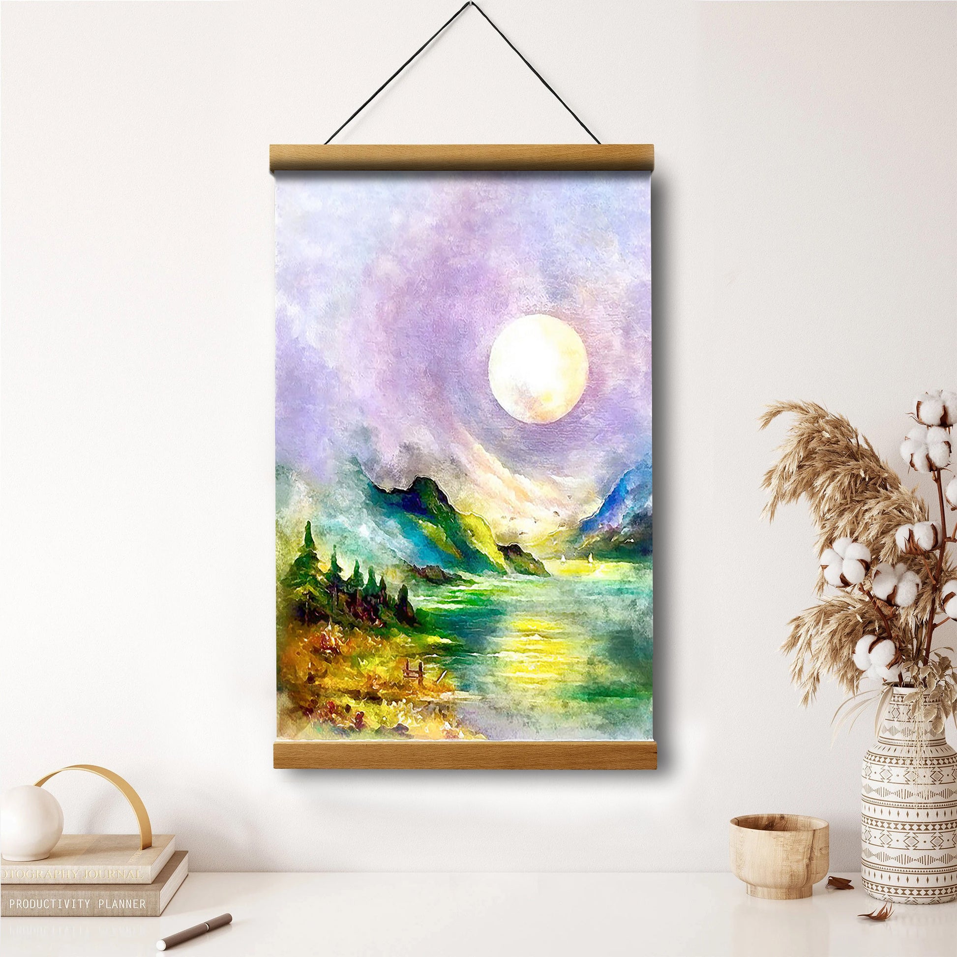 Landscape Painting Hanging Canvas Wall Art - Canvas Wall Decor - Home Decor Living Room