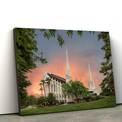 Las Vegas Temple The Spirit Is Burning Canvas Wall Art - Jesus Christ Picture - Canvas Christian Wall Art