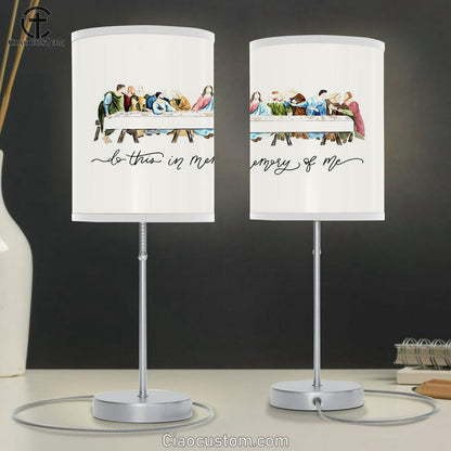 Last Supper Table Lamp For Bedroom 2 - Jesus Table Lamp - Christian Lamp Art - Jesus Room Decor