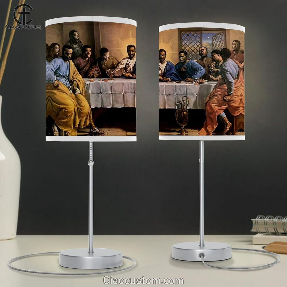 Last Supper Table Lamp For Bedroom 5 - Jesus Table Lamp - Christian Lamp Art - Jesus Room Decor