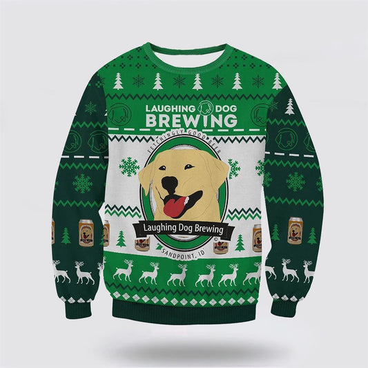 Laughing Dog Brewing Christmas 3d Ugly Ugly Christmas Sweater For Men And Women, Gift For Christmas, Best Winter Christmas Outfit