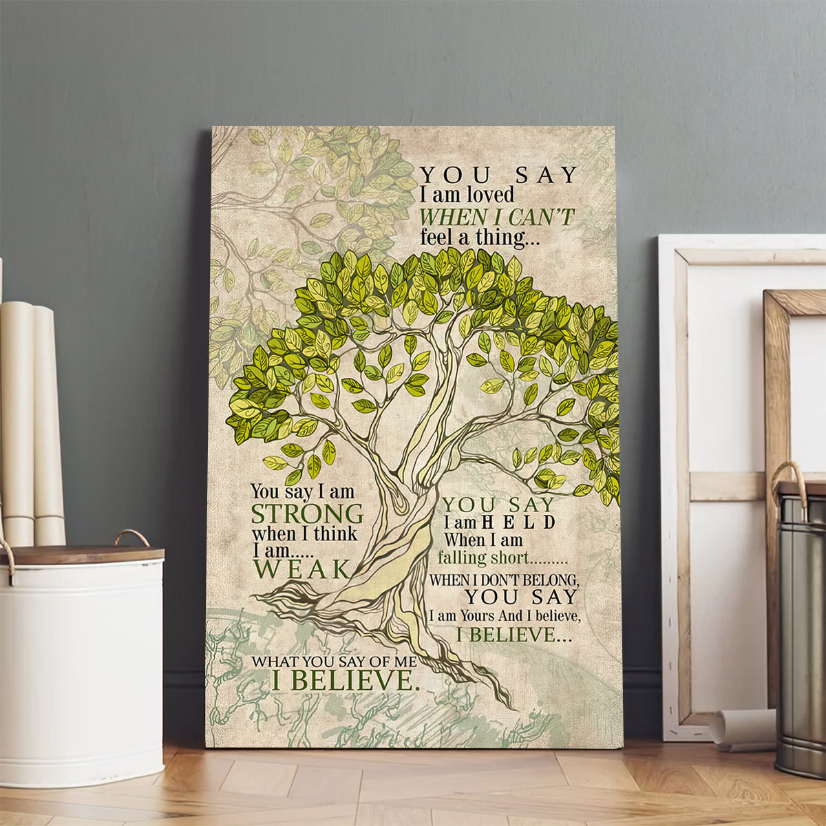 Lauren Daigle You Say Song Lyrics Wall Art Canvas - Poster To Print