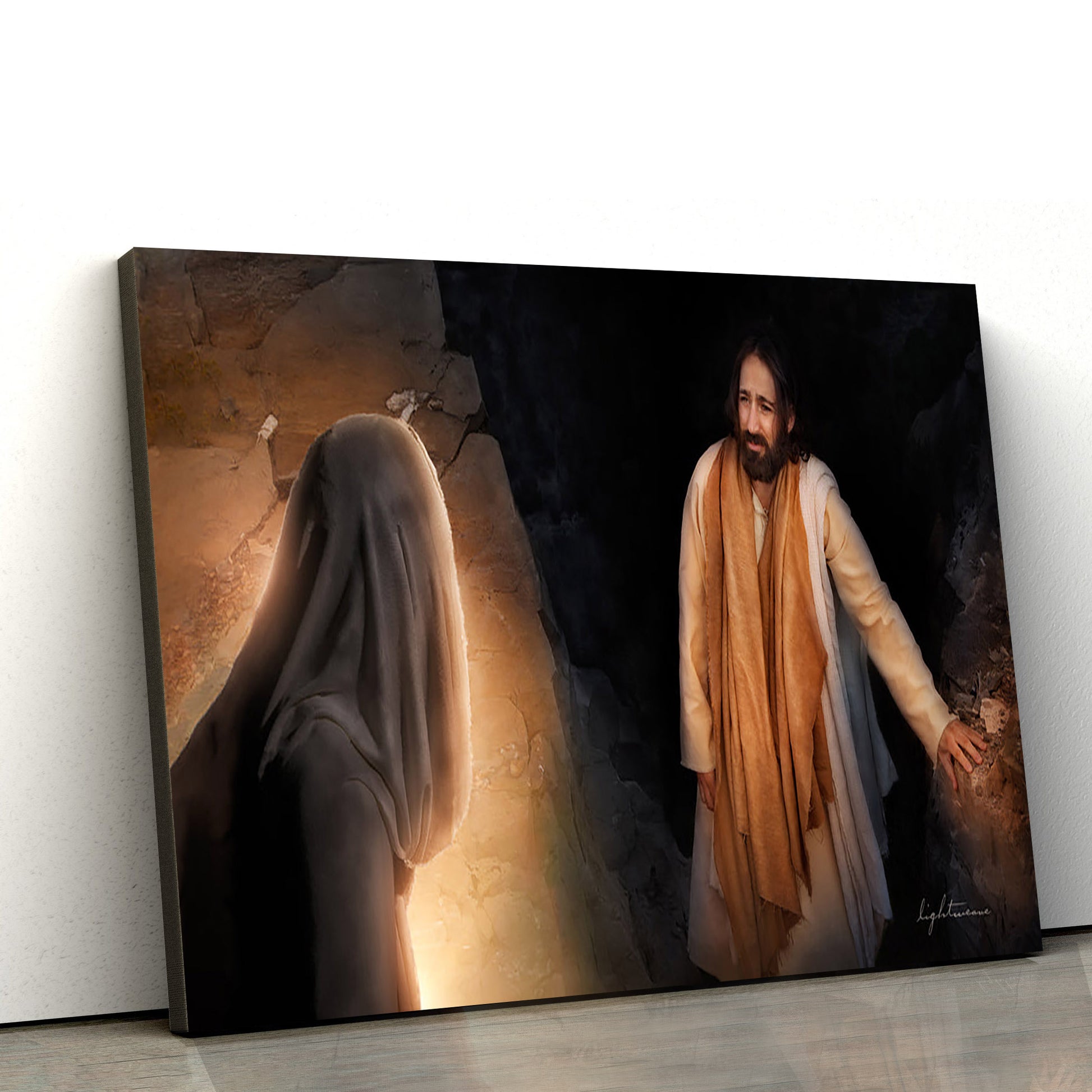 Lazarus Canvas Picture - Jesus Canvas Wall Art - Christian Wall Art