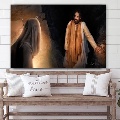 Lazarus Canvas Picture - Jesus Canvas Wall Art - Christian Wall Art
