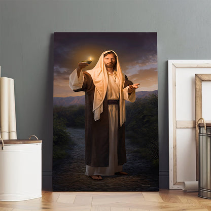 Lead, Kindly Light Canvas Picture - Jesus Christ Canvas Art - Christian Wall Canvas