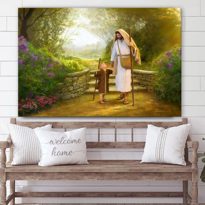 Lead Me, Guide Me Canvas Picture - Jesus Canvas Wall Art - Christian Wall Art