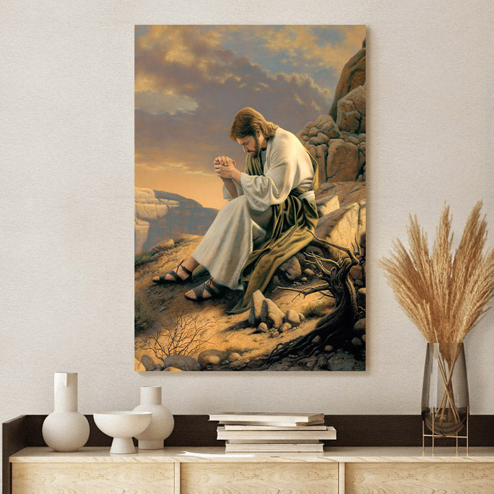 Led Canvas Picture - Jesus Christ Canvas Art - Christian Wall Canvas