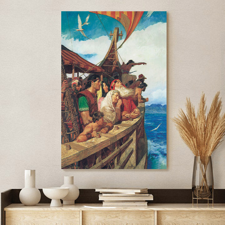 Lehi And His People Arrive In The Promised Land Canvas Pictures - Religious Canvas Wall Art - Scriptures Wall Decor