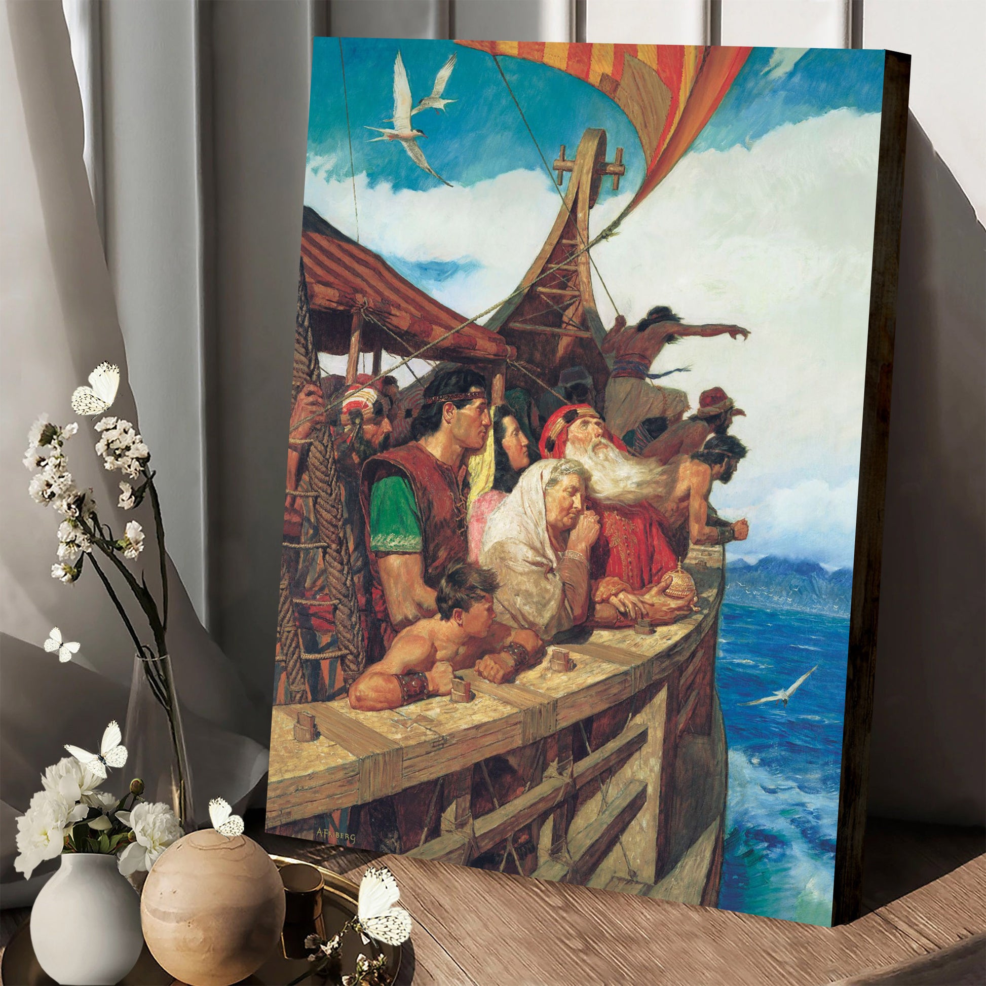 Lehi And His People Arrive In The Promised Land Canvas Pictures - Religious Canvas Wall Art - Scriptures Wall Decor