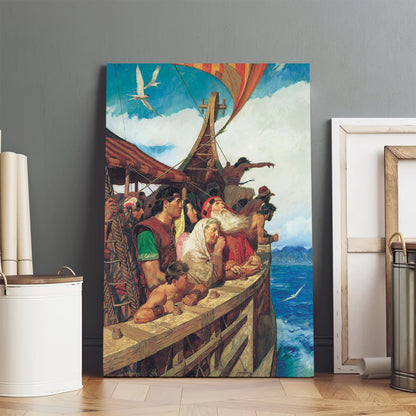 Lehi And His People Arrive In The Promised Land Canvas Pictures - Religious Canvas Wall Art - Scriptures Wall Decor