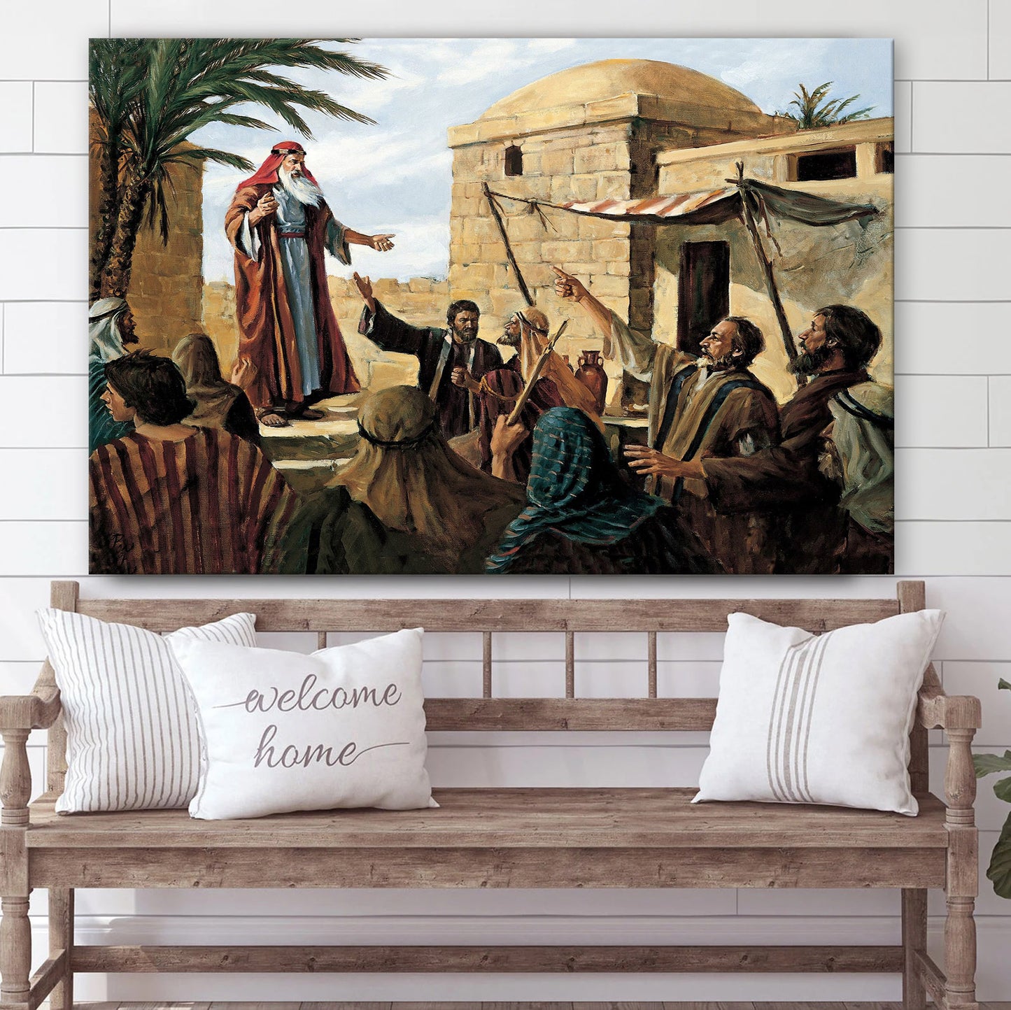 Lehi Prophesying To The People Of Jerusalem Canvas Pictures - Christian Paintings For Home - Religious Canvas Wall Decor