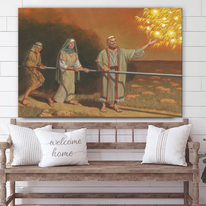 Lehi Reaching For The Fruit Canvas Pictures - Christian Paintings For Home - Religious Canvas Wall Decor