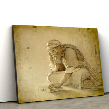 Lehi With Plates  Canvas Pictures - Jesus Christ Canvas - Christian Wall Art