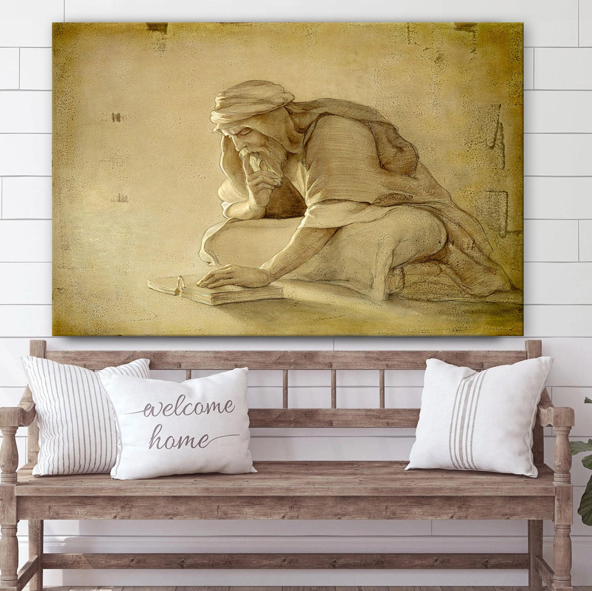 Lehi With Plates  Canvas Pictures - Jesus Christ Canvas - Christian Wall Art