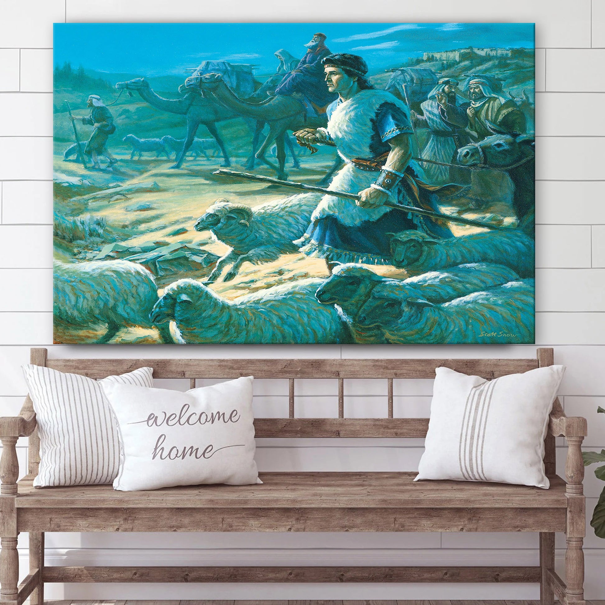 Lehi’s Family Leaving Jerusalem Canvas Pictures - Christian Paintings For Home - Religious Canvas Wall Decor