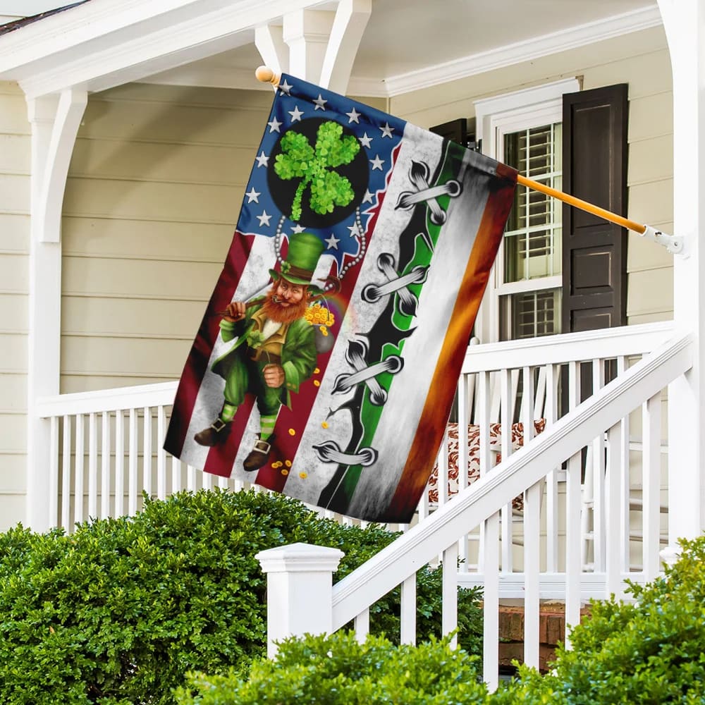 Leprechaun St Patrick's Day House Flag - St Patrick's Day Garden Flag - St. Patrick's Day Decorations
