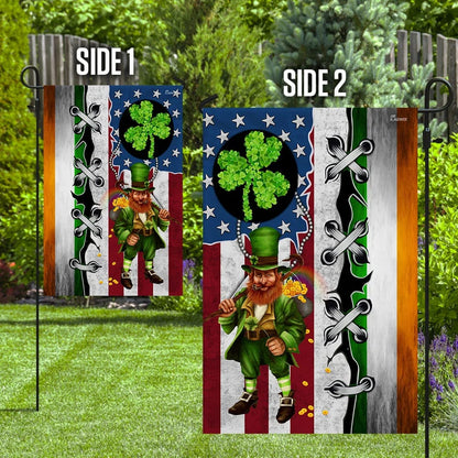 Leprechaun St Patrick's Day House Flag - St Patrick's Day Garden Flag - St. Patrick's Day Decorations