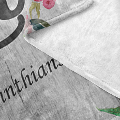 Let All That You Do Be Done In Love 1 Corinthians 1614 Fleece Blanket - Christian Blanket - Bible Verse Blanket