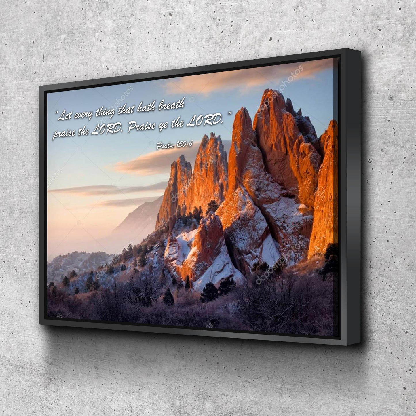 Let Everything Praise The Lord - Psalm 1506 Wall Art - Christian Canvas Wall Art