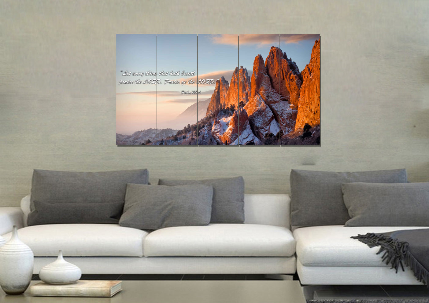 Let Everything Praise The Lord - Psalm 1506 Wall Art - Christian Canvas Wall Art