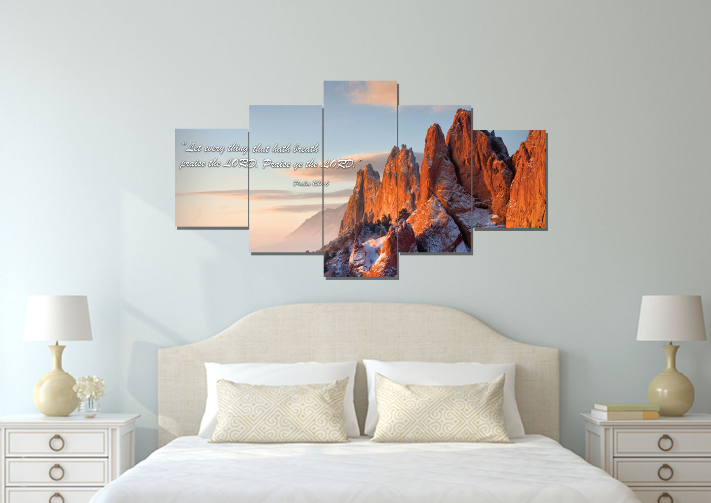 Let Everything Praise The Lord - Psalm 1506 Wall Art - Christian Canvas Wall Art