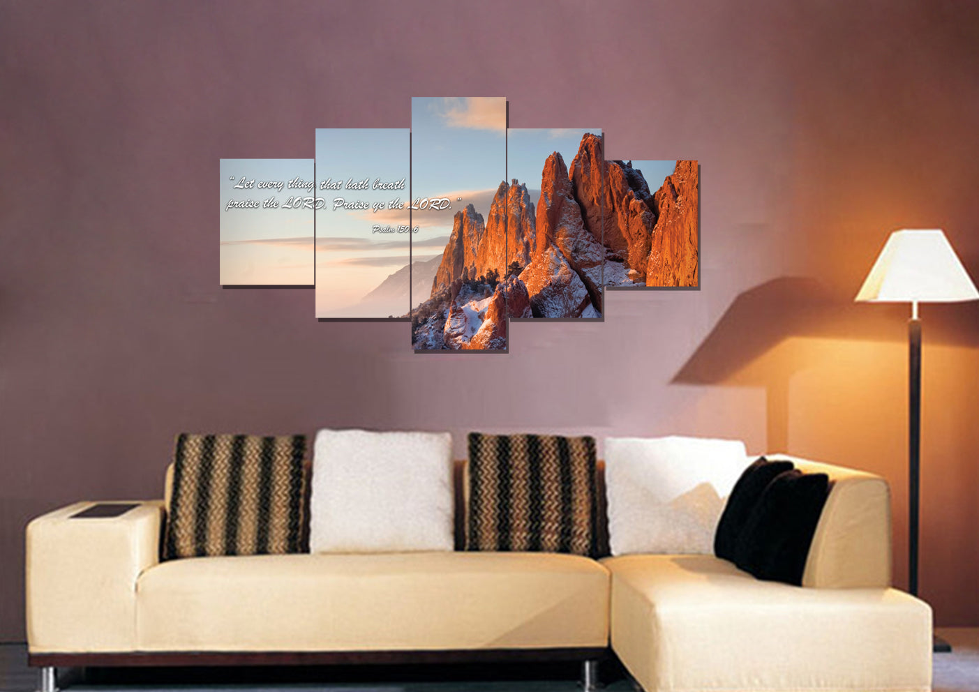 Let Everything Praise The Lord - Psalm 1506 Wall Art - Christian Canvas Wall Art