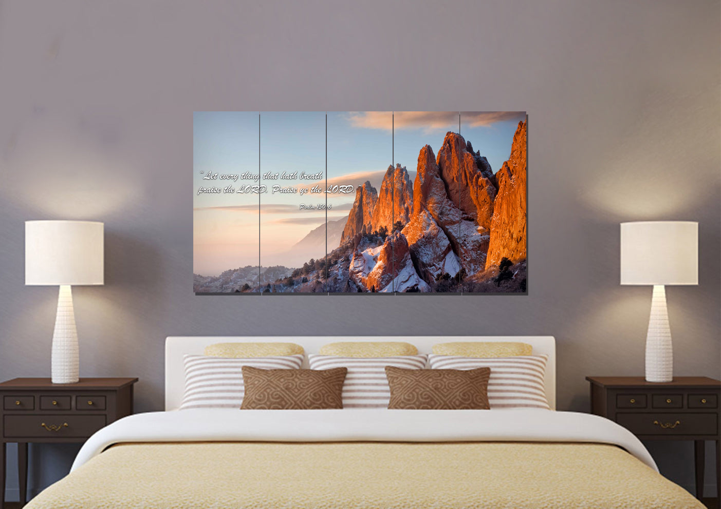 Let Everything Praise The Lord - Psalm 1506 Wall Art - Christian Canvas Wall Art