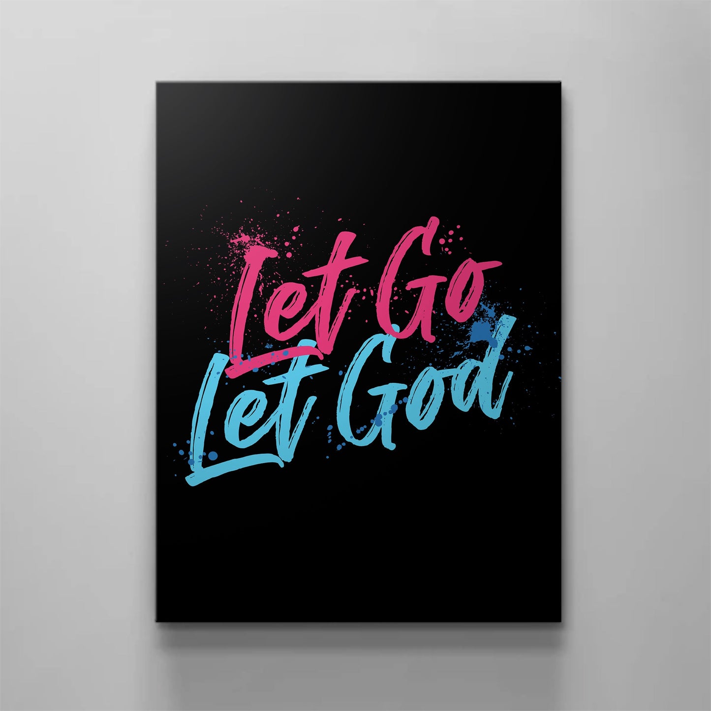 Let Go & Let God Canvas - Religious Canvas Art - Christian Canvas Wall Art - Ciaocustom