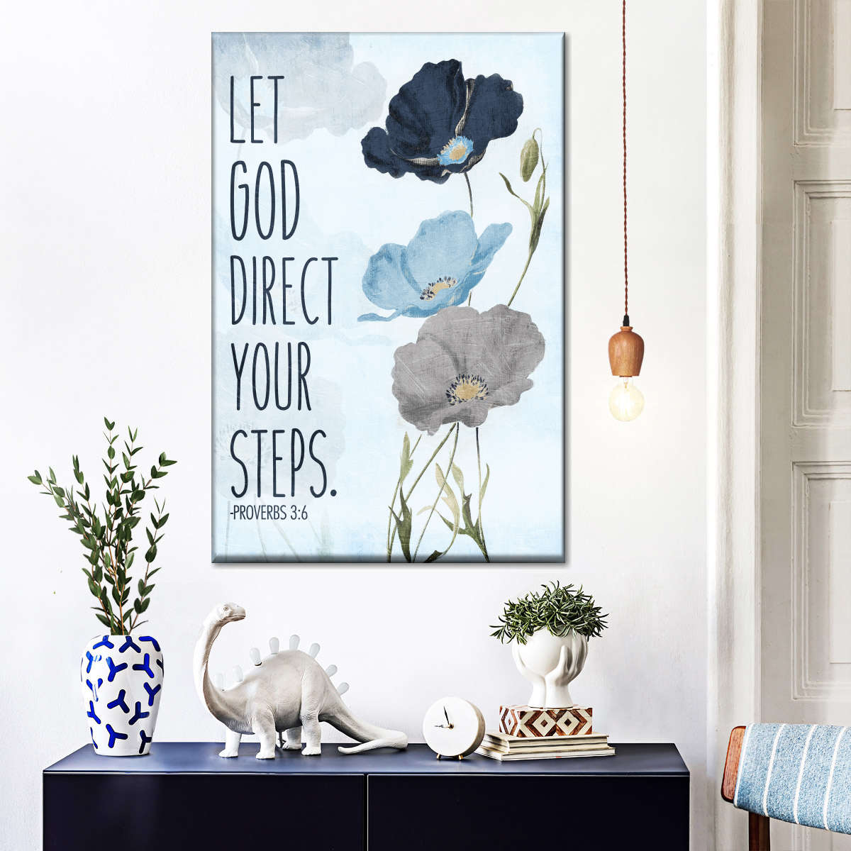 Let God Canvas Wall Art - Canvas Religious Wall Art - Christian Wall Decor Living Room