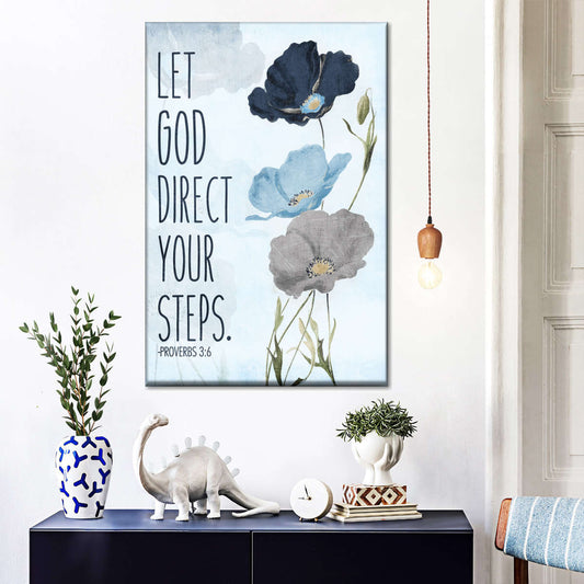 Let God Canvas Wall Art - Canvas Religious Wall Art - Christian Wall Decor Living Room