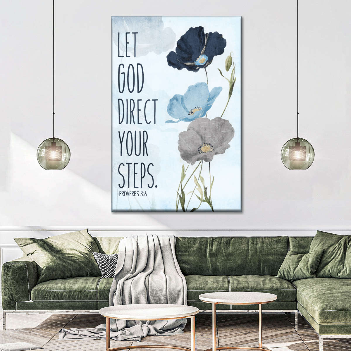 Let God Canvas Wall Art - Canvas Religious Wall Art - Christian Wall Decor Living Room