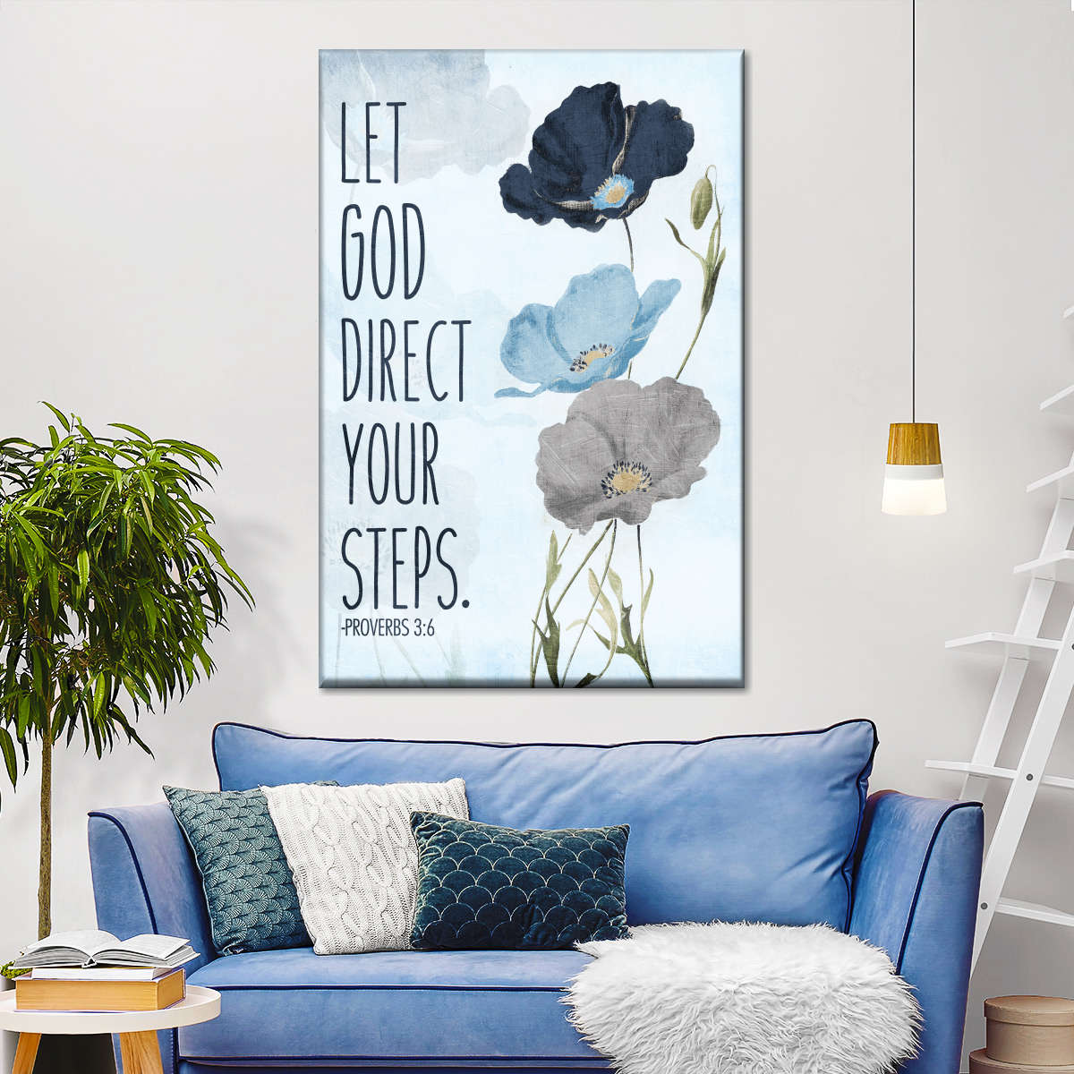 Let God Canvas Wall Art - Canvas Religious Wall Art - Christian Wall Decor Living Room