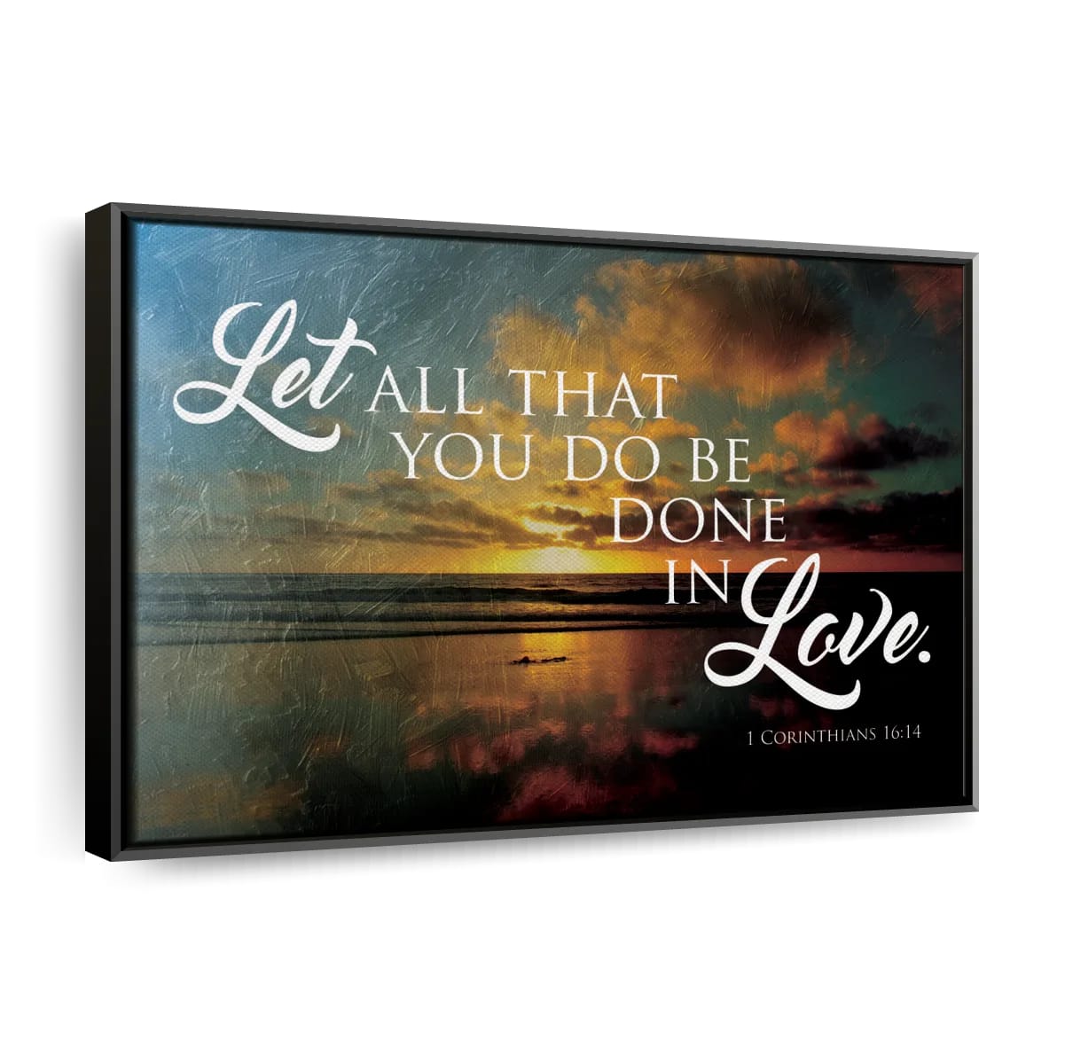 Let Love Canvas Wall Art - Christian Canvas Wall Art - Religious Wall Art Canvas