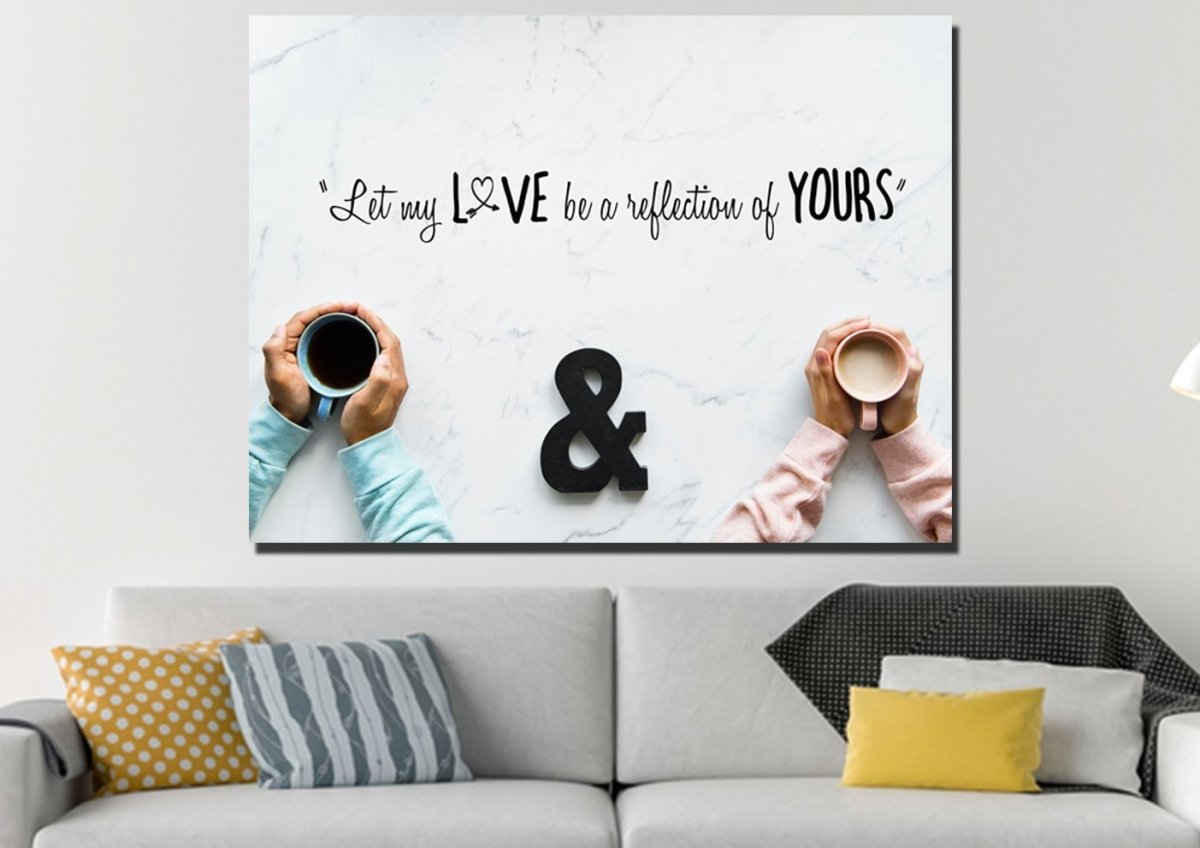 Let My Love Be A Reflection Of Yours Canvas Wall Art Print - Christian Canvas Wall Art