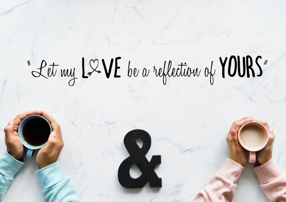 Let My Love Be A Reflection Of Yours Canvas Wall Art Print - Christian Canvas Wall Art