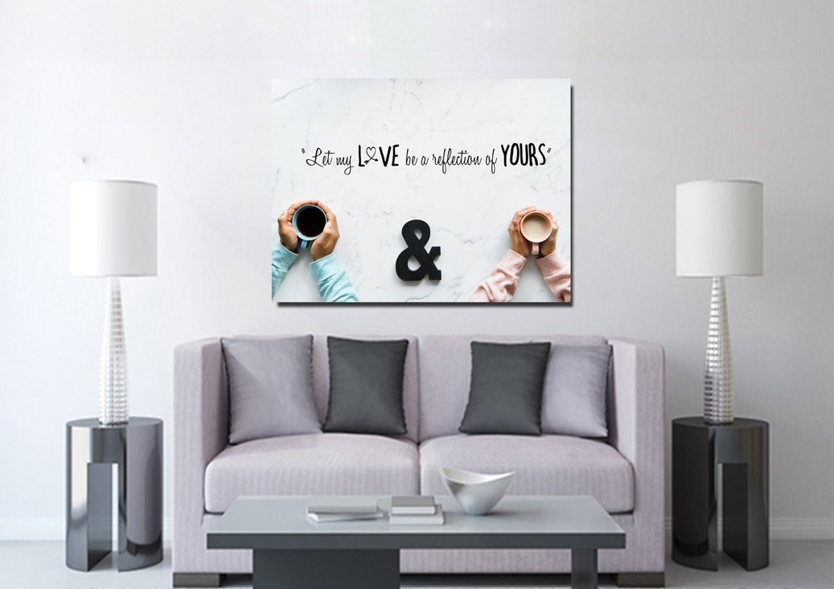 Let My Love Be A Reflection Of Yours Canvas Wall Art Print - Christian Canvas Wall Art