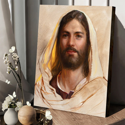 Let Not Your Hearts Be Troubled Canvas Wall Art - Jesus Picture - Jesus Portrait Canvas