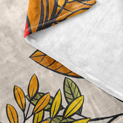 Let Our Lives Be Full Of Both Thanks And Giving Fleece Blanket - Christian Blanket - Bible Verse Blanket