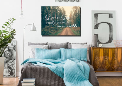 Let The Lord Direct You In The Way You Should Go Canvas Wall Art Print - Christian Canvas Wall Art