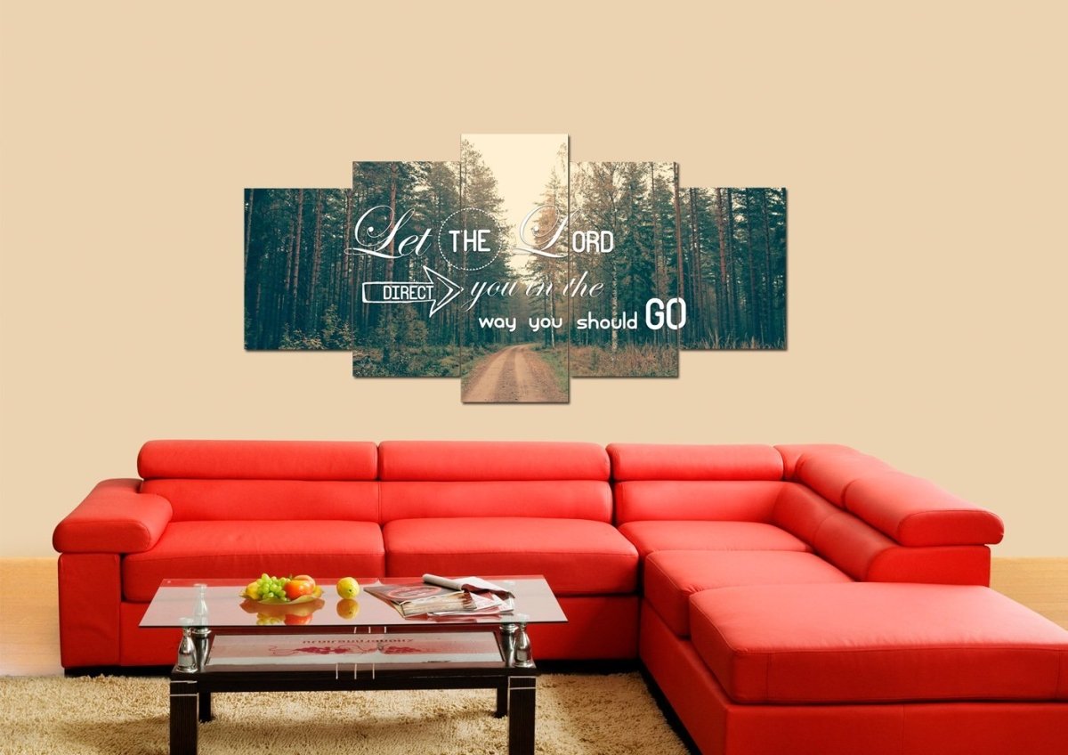 Let The Lord Direct You In The Way You Should Go Canvas Wall Art Print - Christian Canvas Wall Art