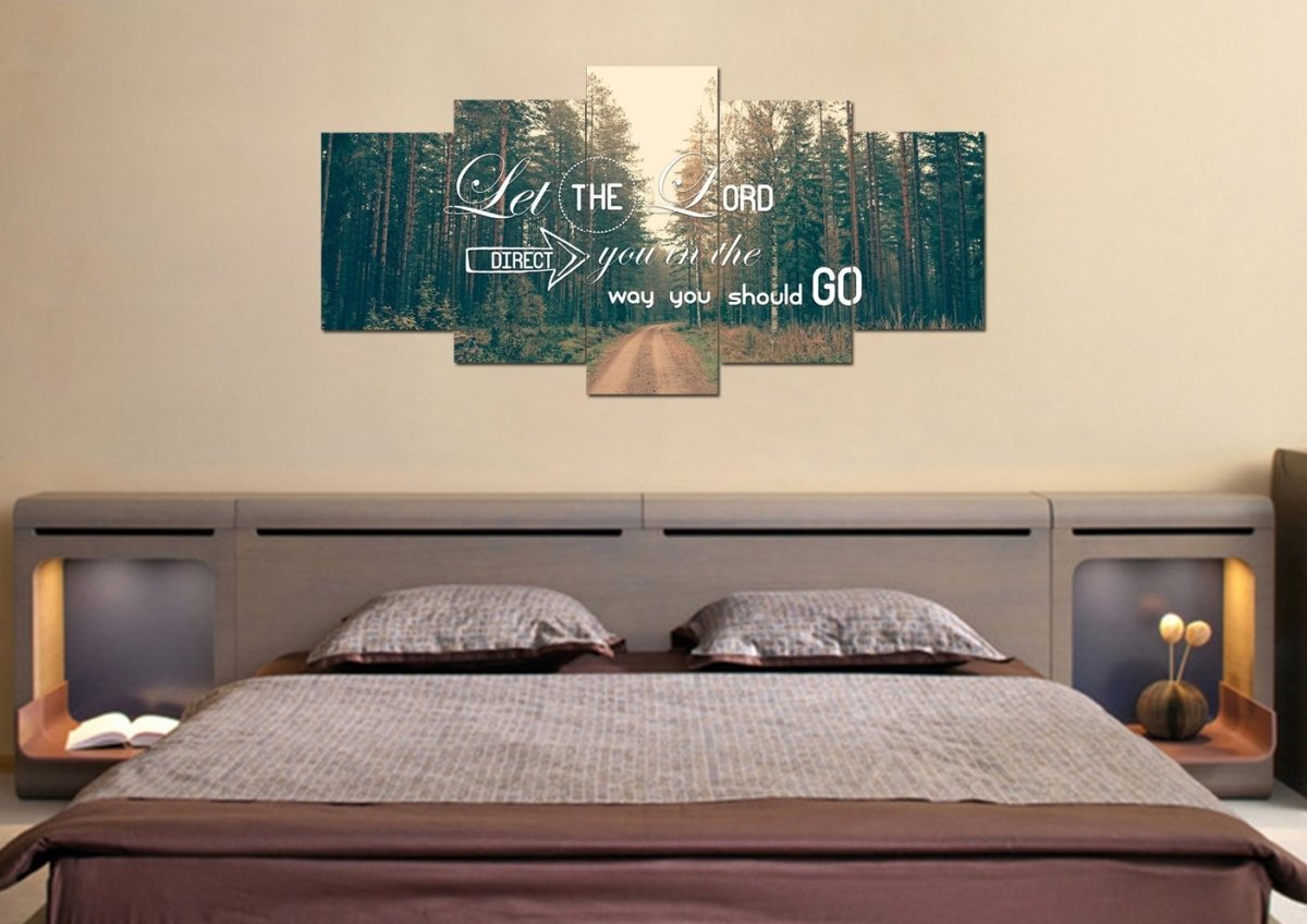 Let The Lord Direct You In The Way You Should Go Canvas Wall Art Print - Christian Canvas Wall Art