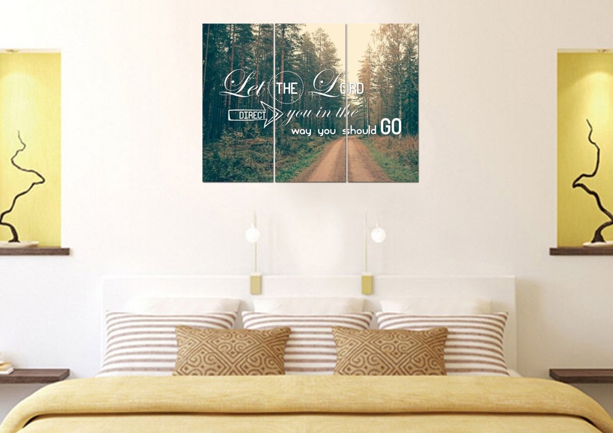Let The Lord Direct You In The Way You Should Go Canvas Wall Art Print - Christian Canvas Wall Art